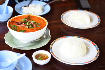 Thai food in the market