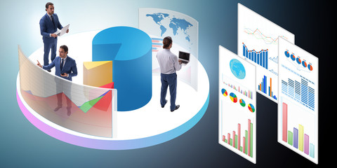 Trader working in technical visualization environment