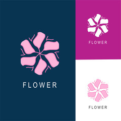 Flowers logo vector. Flower sign. Florist icon.Cosmetics, Spa, Beauty salon, Decoration, Boutique logo. Luxury, Business, Royal Jewelry, Hotel Logo. Interior Icon. Resort and Restaurant Logo.