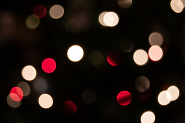 Out of focus holiday lights for background