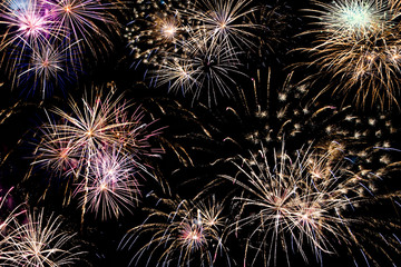 Fototapeta premium folk festival, fireworks