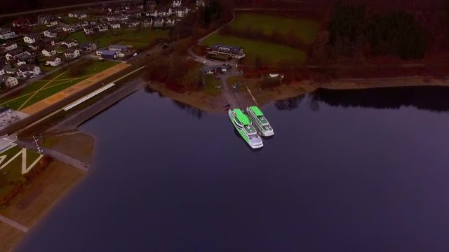 Schiffsanleger Sondern am Biggesee Luftaufnahme