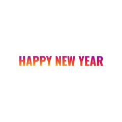 Happy New Year 2020 Text Design logo