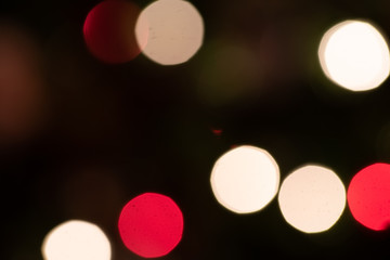 Out of focus holiday lights for background