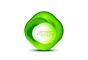 Square geometric banners with 3d smooth blend effect. Digital technology trendy icon design. Vector Illustration For Wallpaper, Banner, Background, Card, Book Illustration, landing page