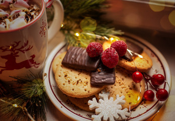 Christmas home decor, still life and decorations	