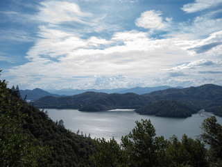 Fototapeta na wymiar Looking over Shasta Lake, Northern California