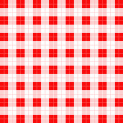 Tartan red and white seamless pattern.