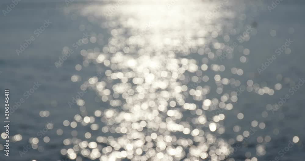 Canvas Prints bokeh of sea surface with sunlight