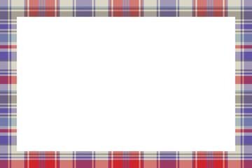 Rectangle borders and Frames vector. Border pattern geometric vintage frame design. Scottish tartan plaid fabric texture. Template for gift card, collage, scrapbook or photo album and portrait.