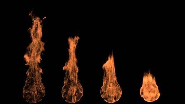 Burning fireball flame effect. Rendered with alpha channel. Easy to use, just place the clip over your footage. Ideal for visual effects and motion graphics.