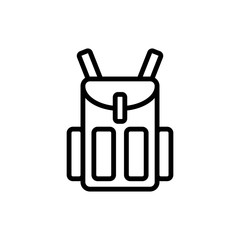 bacpack icon vector illustration design template eps - 10