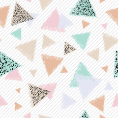 Pastel graphic with triangles