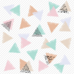 Pastel ornament with triangles
