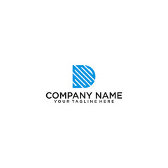 Fototapeta premium Letter D Logo Template Vector. D logo vector. D symbol vector