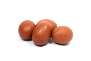 eggs isolated on white background