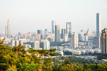 Naklejka premium Scenery of Shenzhen City, China