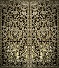 Lions Head Door Knocker Panels