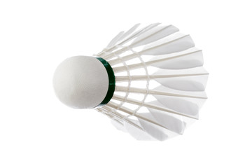 Fototapeta na wymiar Feather badminton shuttlecock