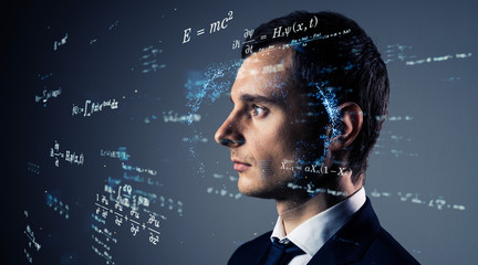 科学イメージ　方程式　定理　数学