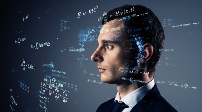 科学イメージ　方程式　定理　数学