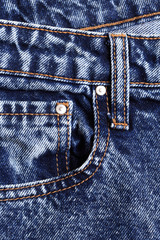 Denim jeans texture or denim jeans background with old torn. - Image