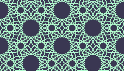 Arabic ornamental seamless pattern. Vector illustration.