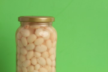 jar of dried dried beans