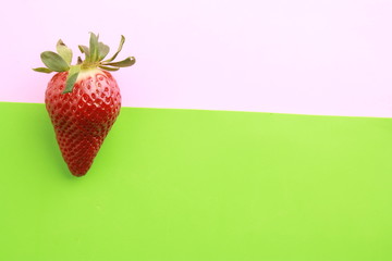 strawberry on colorful background