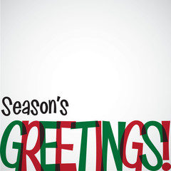 Bright typographic Christmas card in vector format.