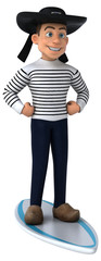 Fun 3d cartoon breton character