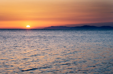 Sunset on the Black sea.