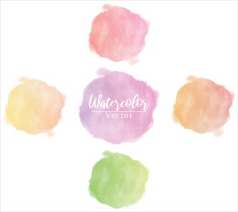 Abstract Watercolor Background Collection