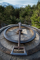 Mountains of the Sierra de Guadarrama in Madrid Spain