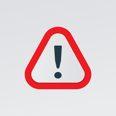 Exclamation mark icon on a white background