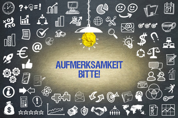 Aufmerksamkeit bitte! 