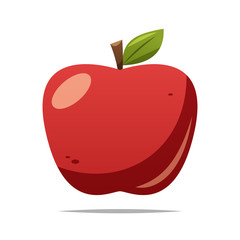 Apple fruit vector isolated illustration