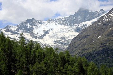 Fototapeta na wymiar Schweizer Alpen im Wallis