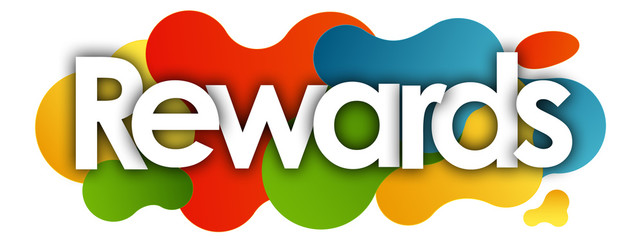 Rewards in color bubble background