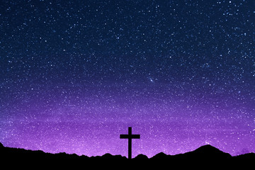 Christian Cross on the field