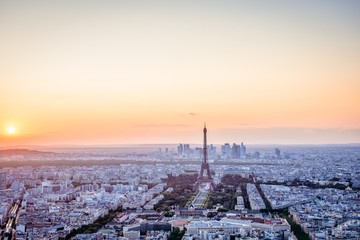 sunset over paris