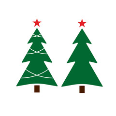 Christmas tree vector icon. Filled flat sign for mobile concept and web design. Christmas tree with star glyph icon. Symbol, logo illustration. Vector graphics