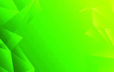 Green Abstract geometric shape background
