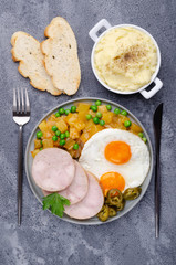 Breakfast serving concept.