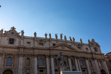 Fototapeta na wymiar View to Saint Peter basilica