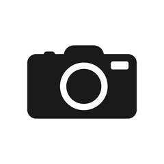 Camera flat icon. Vector illustration.