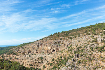 Fototapeta na wymiar Landscape and rocks in northern Israel