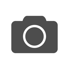Camera. Flat icon. Vector illustration.