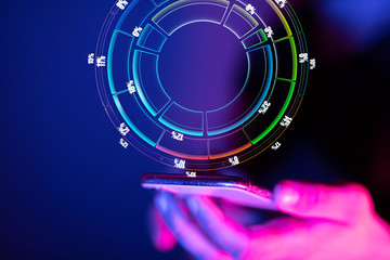 Business intelligence. Diagram, Graph, Stock Trading, Investment dashboard