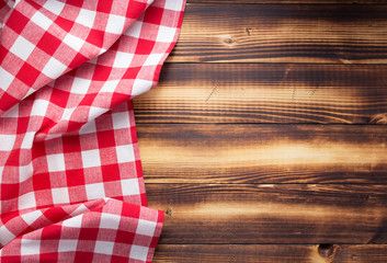 checked cloth napkin or tablecloth